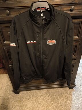 JHG Garage Men's Black Lightweight Softshell Jacket